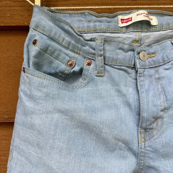 Levi’s 502 Boys Regular Taper Light Blue Jeans Size 16 - Picture 5 of 12